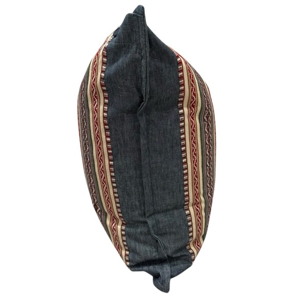 Ralph Lauren Alyssa Multicolor Striped Throw Pillow MSRP $255 20x20 Cotton/Linen - Picture 14 of 16